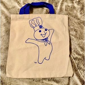 Vintage Pillsbury Doughboy tote bag. In great condition. 11” x 12” bag.